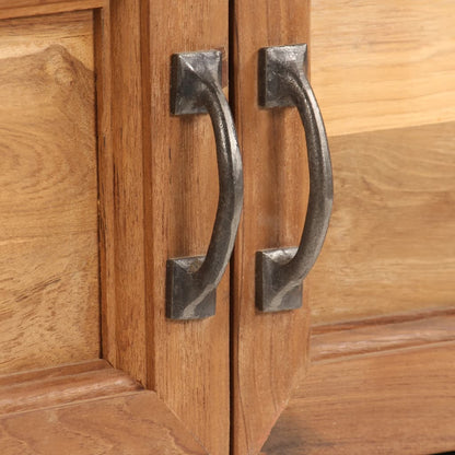 TV-Schrank Recyceltes Teakholz und Stahl 120x30x40 cm