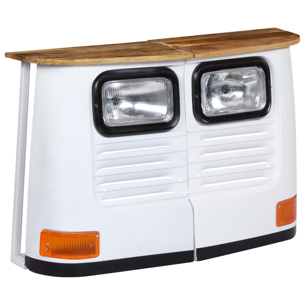 LKW-Sideboard Massivholz Mango Weiß