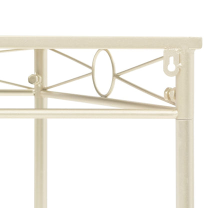 Beistelltisch Vintage-Stil Metall 87x34x73 cm Gold