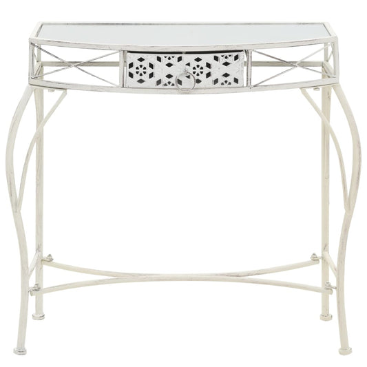 Beistelltisch Französischer Stil Metall 82x39x76 cm Weiß