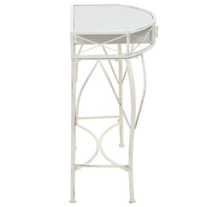 Beistelltisch Französischer Stil Metall 82x39x76 cm Weiß