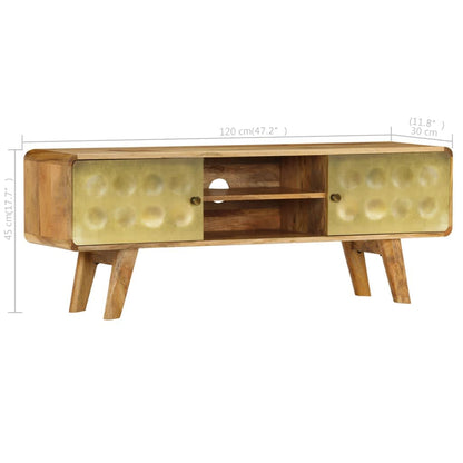 TV-Schrank Massivholz Mango 120x30x45 cm