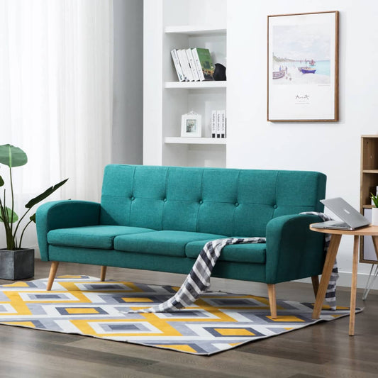 Sofa 3-Sitzer Stoff Grün