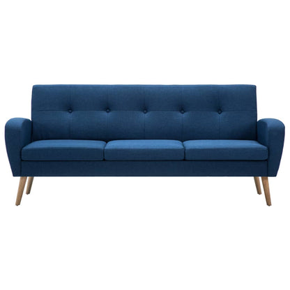 Sofa 3-Sitzer Stoff Blau