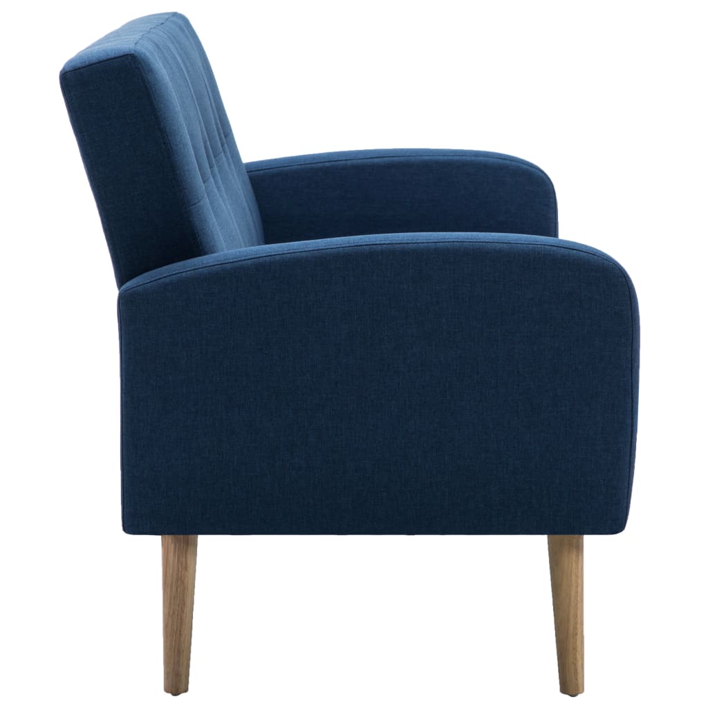 Sofa 3-Sitzer Stoff Blau