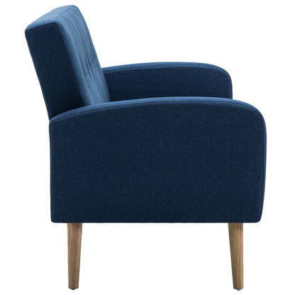 Sofa 3-Sitzer Stoff Blau