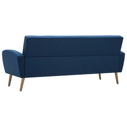 Sofa 3-Sitzer Stoff Blau