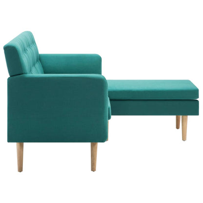 Sofa L-Form Stoff 171,5x138x81,5 cm Grün