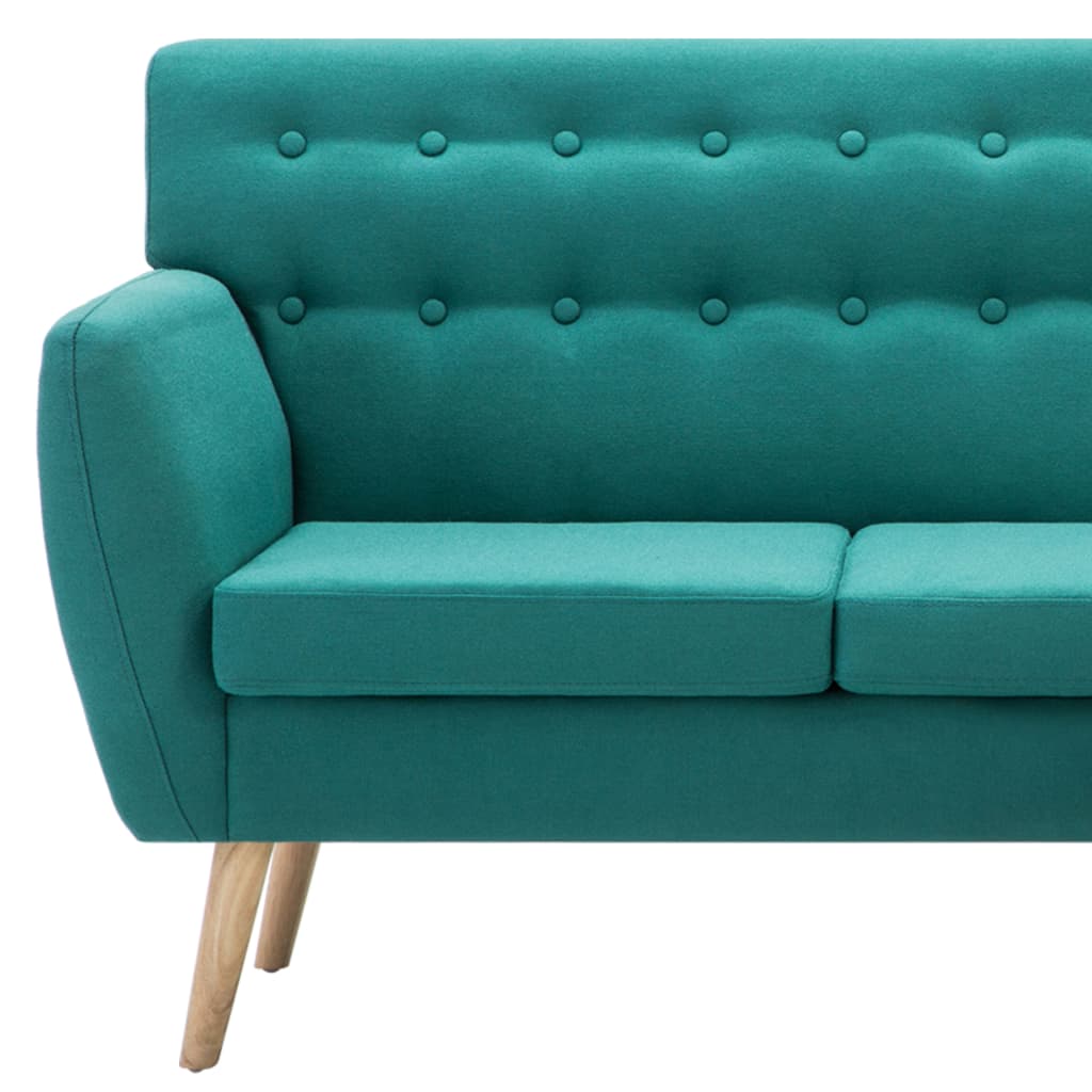 Sofa L-Form Stoff 171,5x138x81,5 cm Grün
