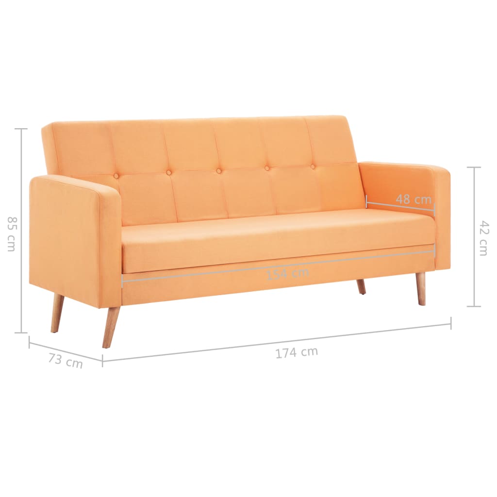 Sofa Stoff Orange