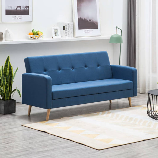 Sofa Stoff Blau