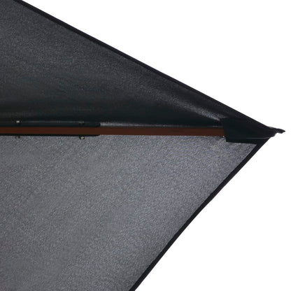 Sonnenschirm mit Holz-Mast 200x300 cm Anthrazit
