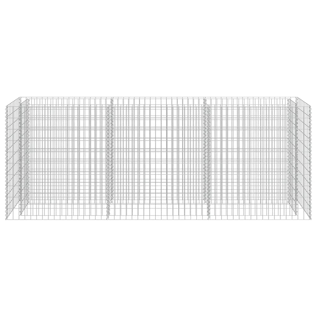 Gabionen-Hochbeet Verzinkter Stahl 270×50×100 cm