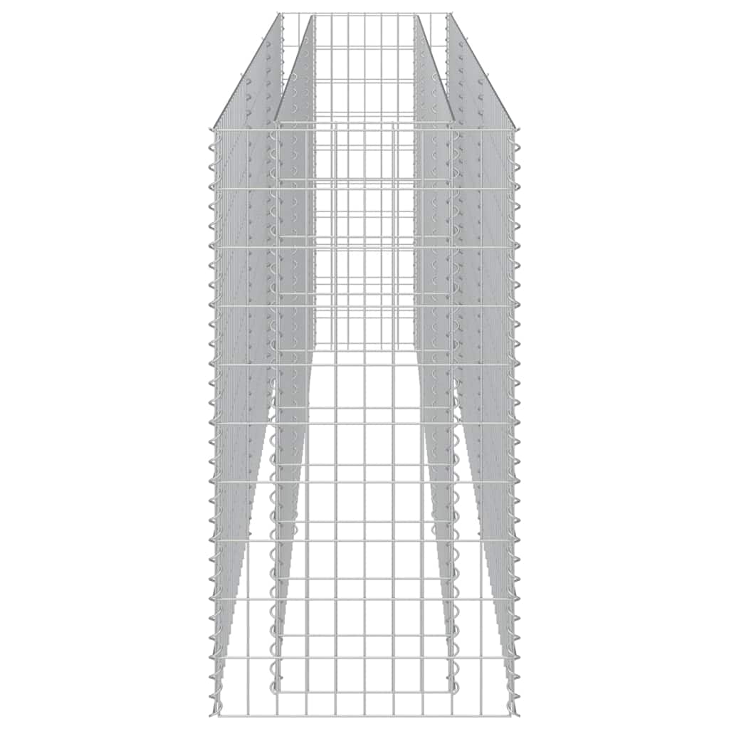 Gabionen-Hochbeet Verzinkter Stahl 270×50×100 cm