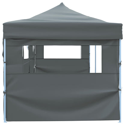 Faltzelt Partyzelt Pop-Up mit 5 Seitenwänden 870x291x315 cm Anthrazit