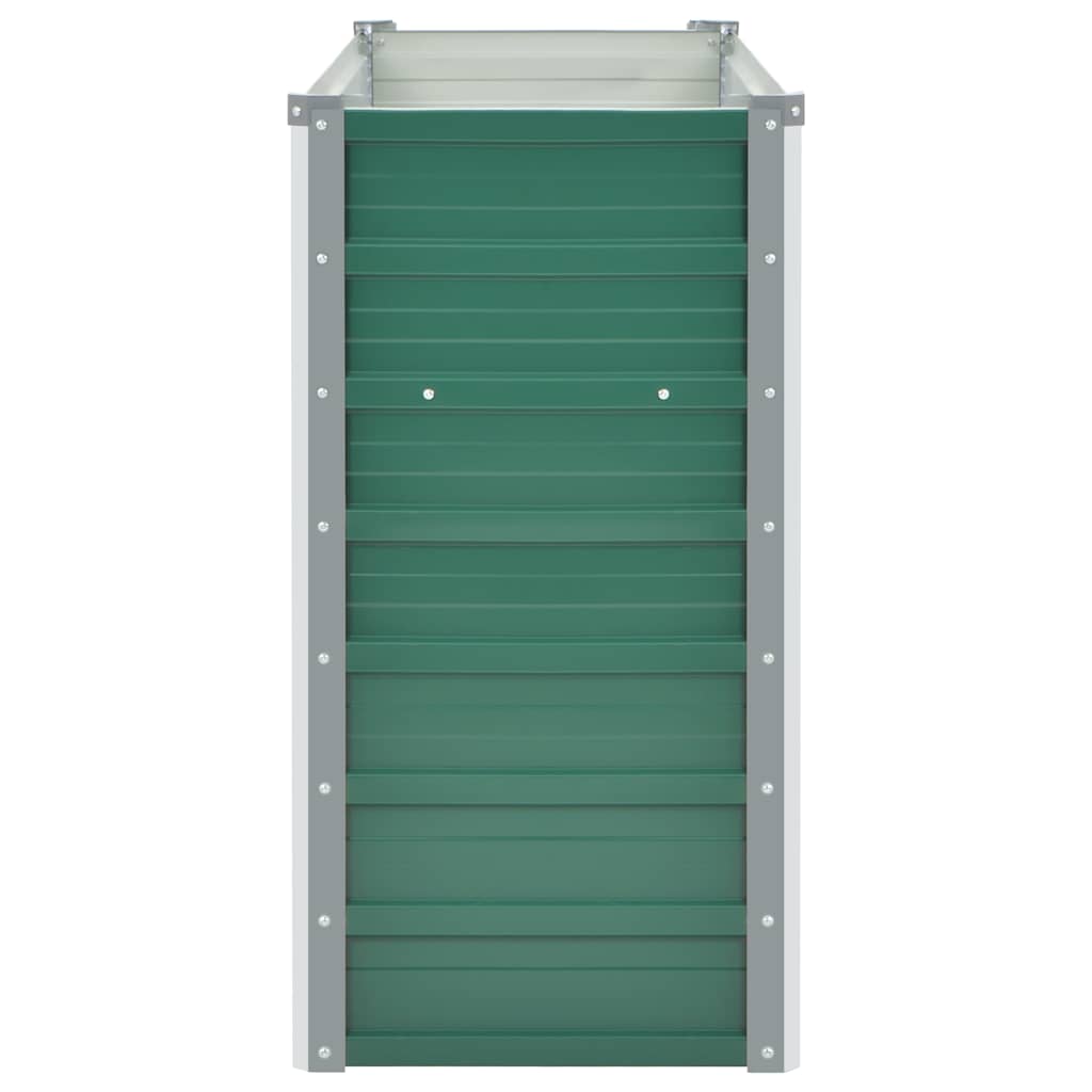 Garten-Hochbeet Verzinkter Stahl 100x40x77 cm Grün