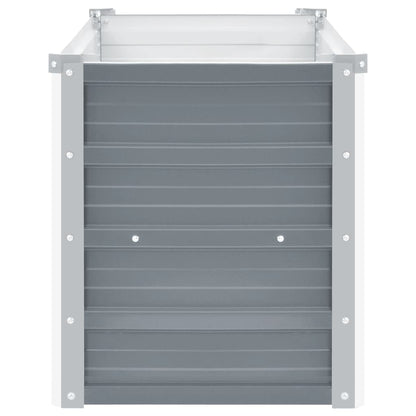 Garten-Hochbeet Verzinkter Stahl 100x40x45 cm Grau