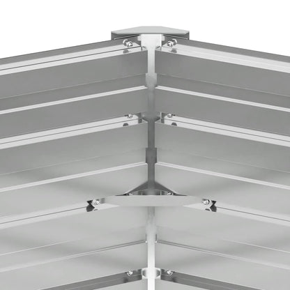 Garten-Hochbeet Verzinkter Stahl 129x129x77 cm Grün