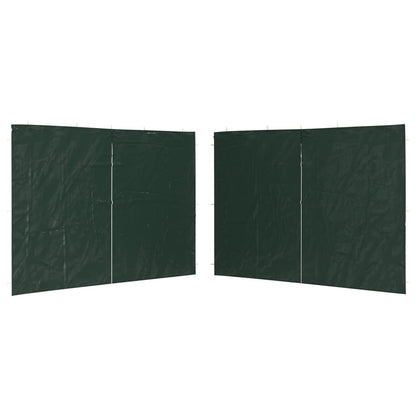 Partyzelt-Seitenwände 2 Stück Reißverschluss PE Grün
