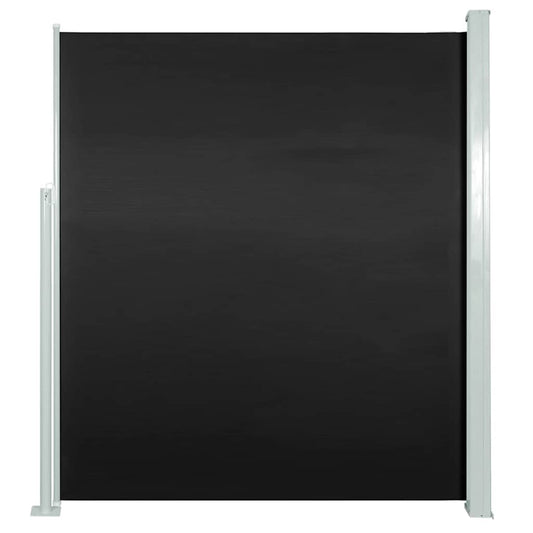 Ausziehbare Seitenmarkise 140x300 cm Schwarz