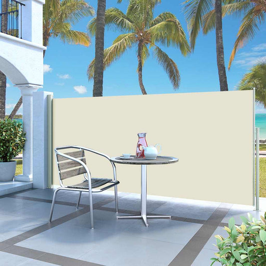 Ausziehbare Seitenmarkise 120x300 cm Creme