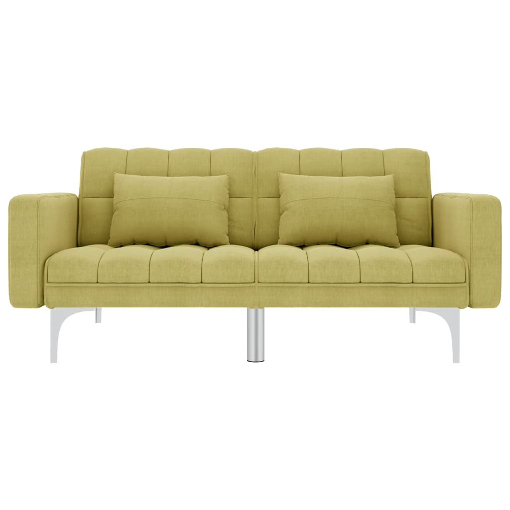 Schlafsofa Grün Stoff