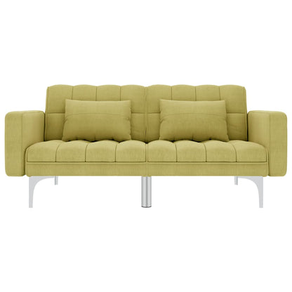 Schlafsofa Grün Stoff