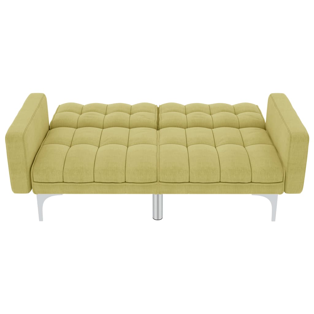 Schlafsofa Grün Stoff