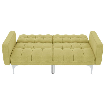 Schlafsofa Grün Stoff