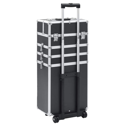 Kosmetikkoffer Aluminium Schwarz