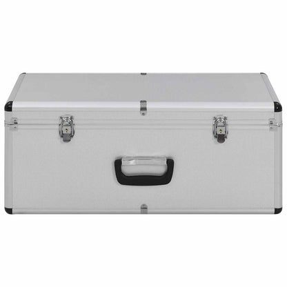 Aufbewahrungskoffer 2 Stk. Silbern Aluminium
