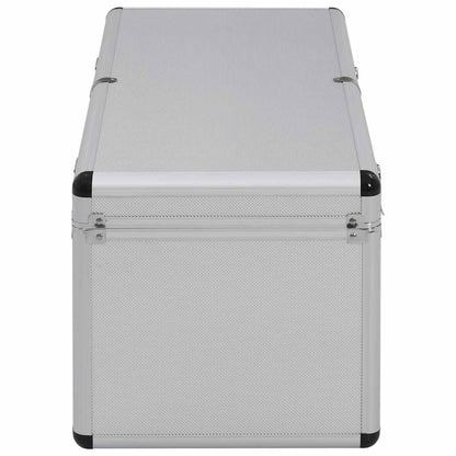 Aufbewahrungskoffer 2 Stk. Silbern Aluminium