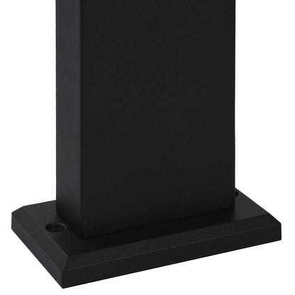 Gartenleuchte LED 9 W Schwarz Oval