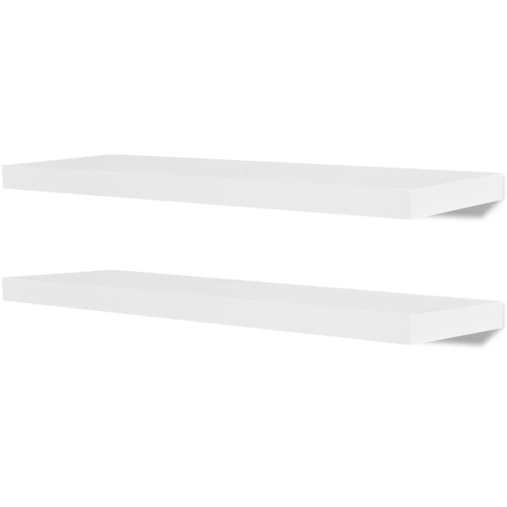 Wandregale 4 Stk. Weiß 80 cm