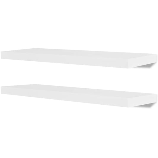 Wandregale 4 Stk. Weiß 80 cm