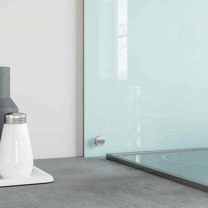 Küchenrückwand Weiß 70x40 cm Hartglas