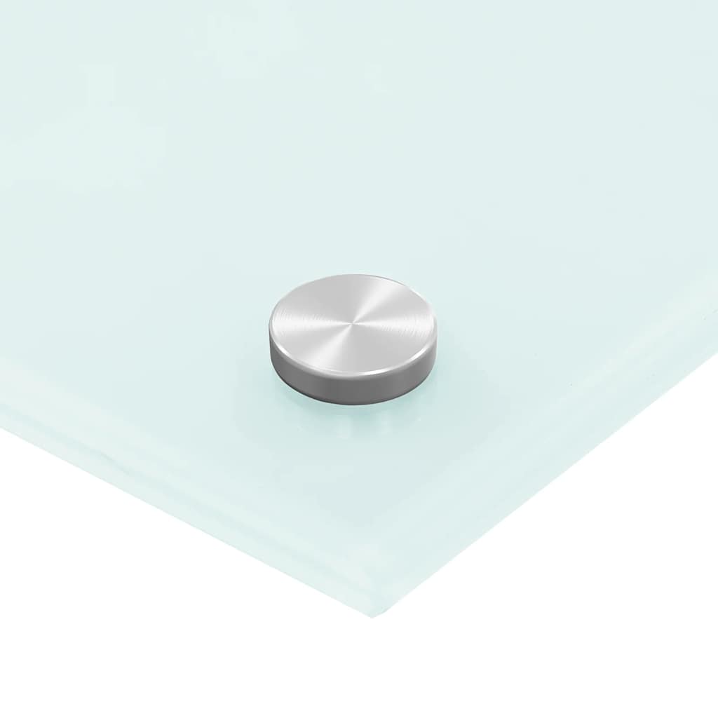 Küchenrückwand Weiß 70x40 cm Hartglas