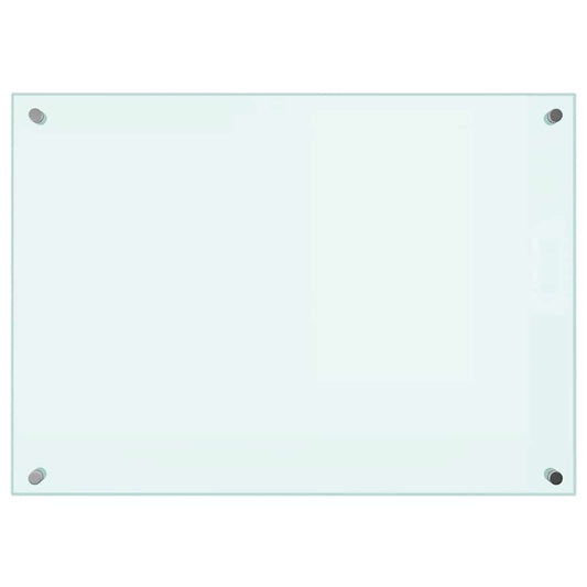 Küchenrückwand Weiß 70x50 cm Hartglas