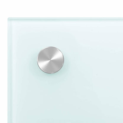 Küchenrückwand Weiß 80x40 cm Hartglas