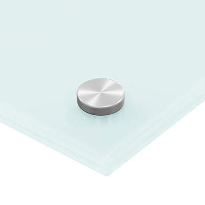 Küchenrückwand Weiß 90x40 cm Hartglas