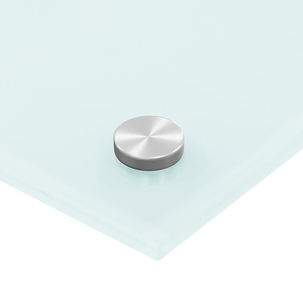 Küchenrückwand Weiß 90x50 cm Hartglas