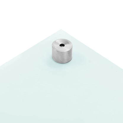 Küchenrückwand Weiß 100x50 cm Hartglas