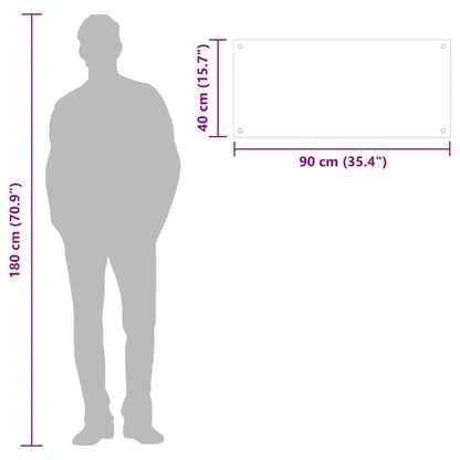 Küchenrückwand Transparent 90×40 cm Hartglas