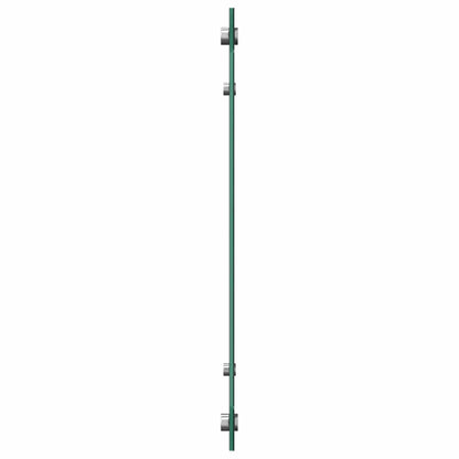 Küchenrückwand Schwarz 90x50 cm Hartglas