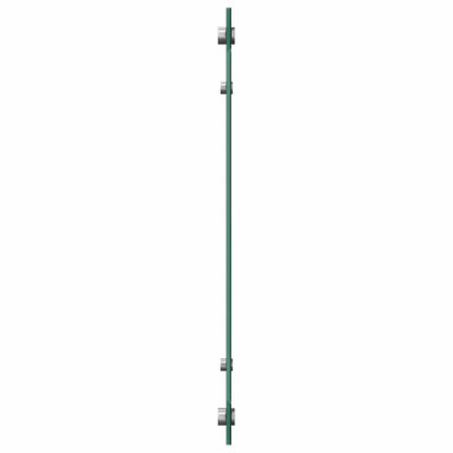 Küchenrückwand Schwarz 90x60 cm Hartglas
