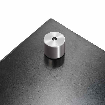 Küchenrückwand Schwarz 90x60 cm Hartglas