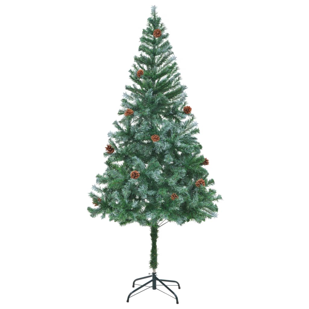 Künstlicher Weihnachtsbaum mit Tannenzapfen 180 cm