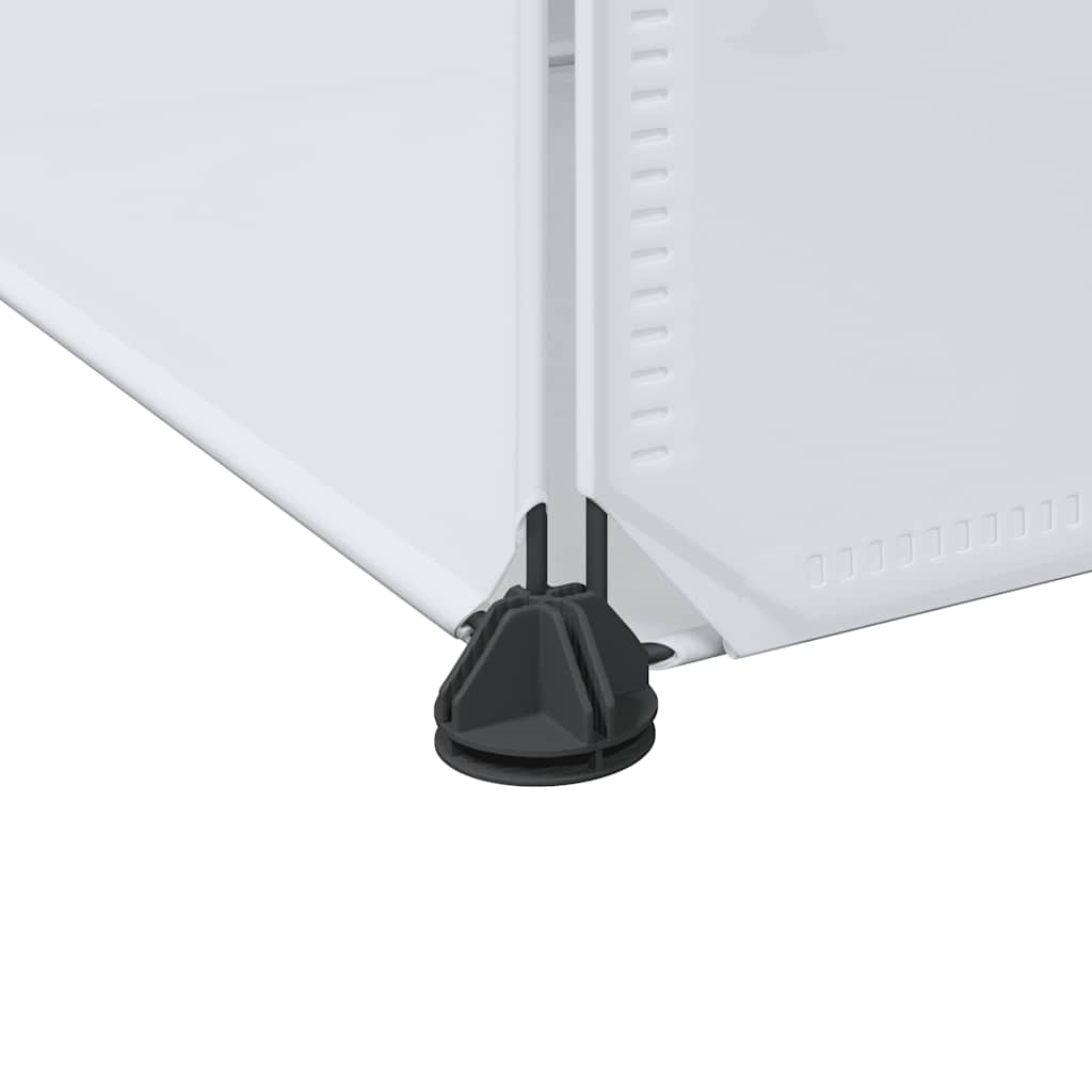 Modularer Schrank mit 9 Fächern 109x36,5x143 cm Weiß