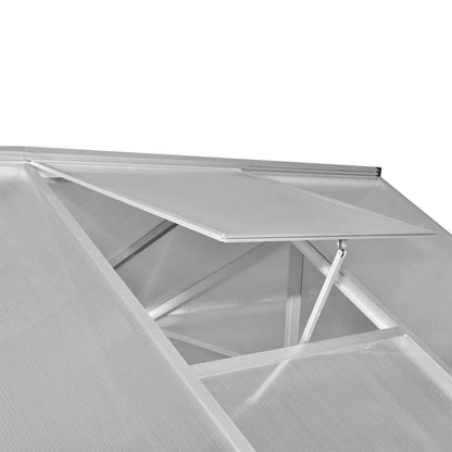 Gewächshaus mit Fundament Verstärkt Aluminium 6,05 m²