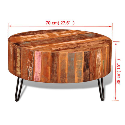 Couchtisch Altholz Massiv Rund